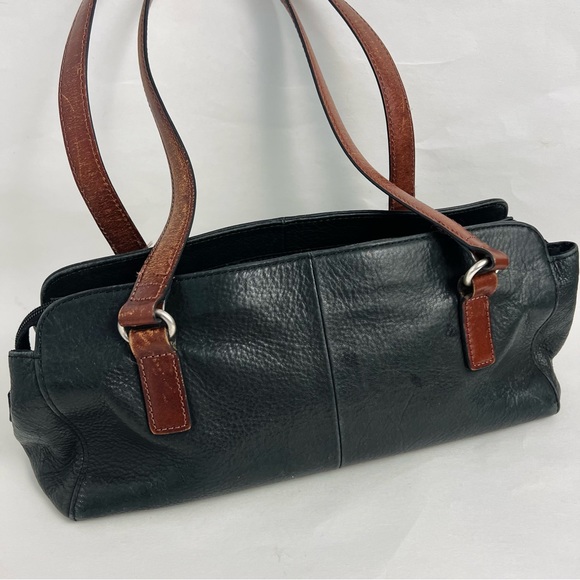 Vintage Fossil Pebbled Leather Shoulder Handbag - Picture 6 of 7